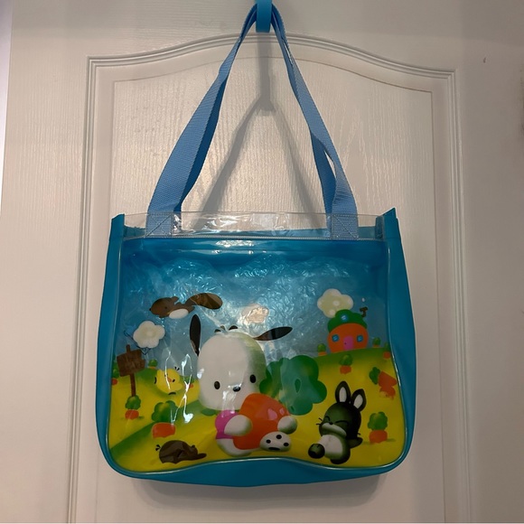 Clear Pochacco clear tote bag with zipper - Picture 1 of 5